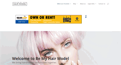 Desktop Screenshot of bemyhairmodel.com